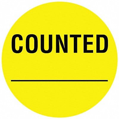 D6074 Inventory Control Label Counted PK1000