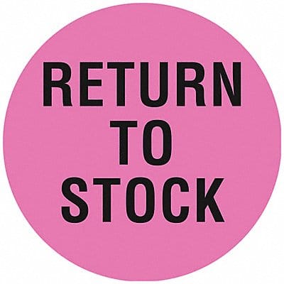 D6077 Inventory Control Label Pink PK1000