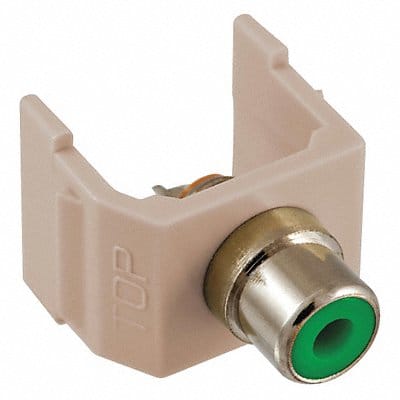 Connector RCA Audio Video Duplex Almond