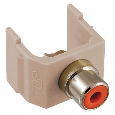 Inline Coupler RCA Duplex Almond