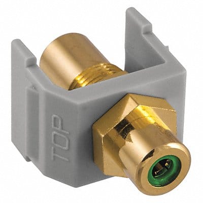 Inline Coupler RCA Duplex Gray