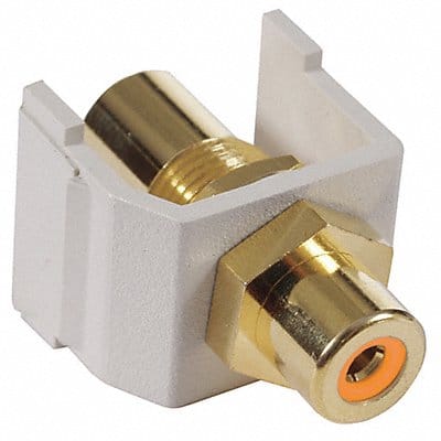 Inline Coupler RCA Duplex Light Almond