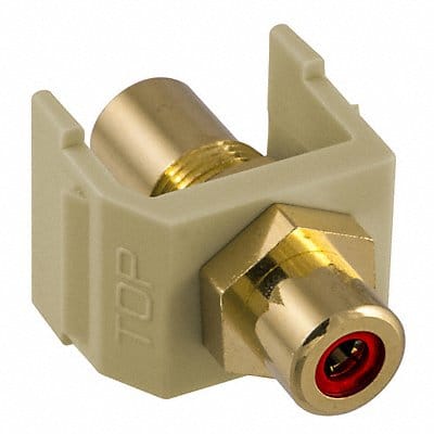 Inline Coupler RCA Duplex Ivory