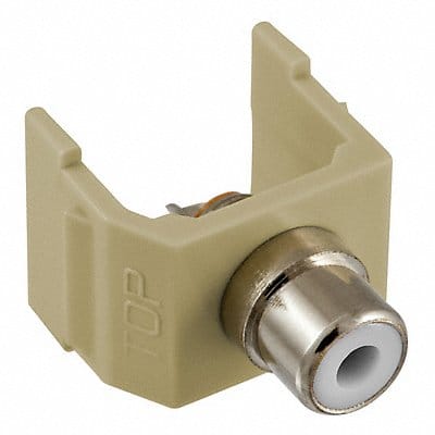 Connector RCA Duplex Ivory