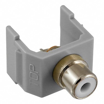 Connector RCA Duplex Gray