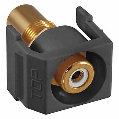 Inline Coupler RCA Duplex Black