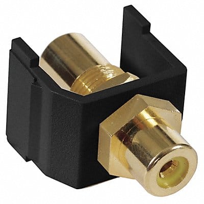 Inline Coupler RCA Duplex Black