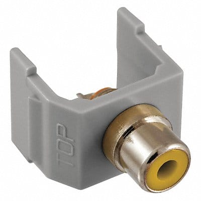 Connector RCA Duplex Gray