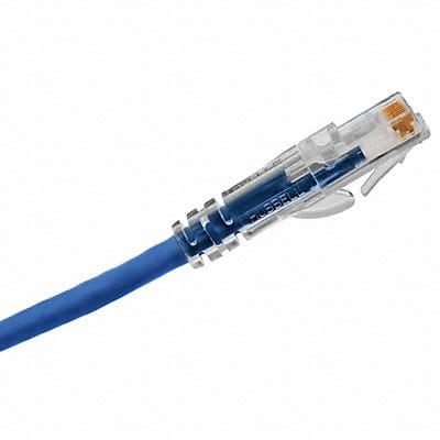 Patch Cord Cat 6A Clear Boot Blue 5 ft.