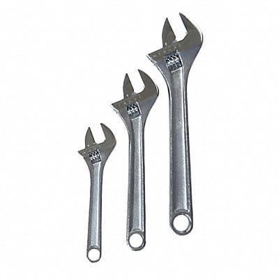 Adj. Wrench Sets Steel Chrome 6 to 10