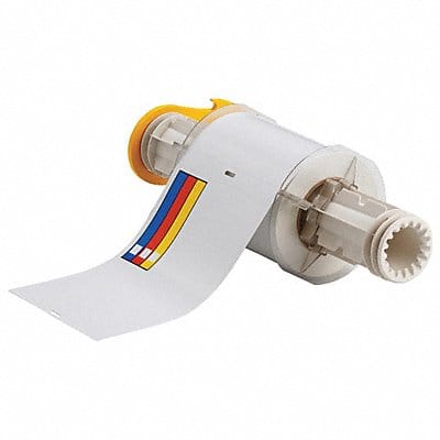 Label Red/Yellow/Blue/White 4x6In Vinyl