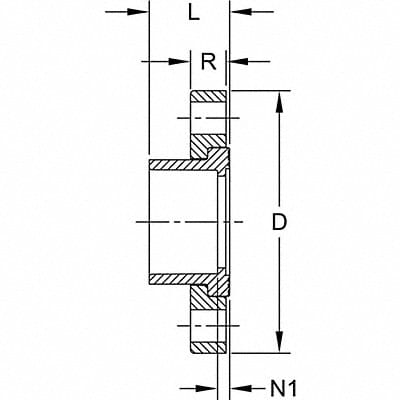 Van Stone Flange 8 in Schedule 80