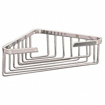 Corner Shower Basket Brass 9 in W