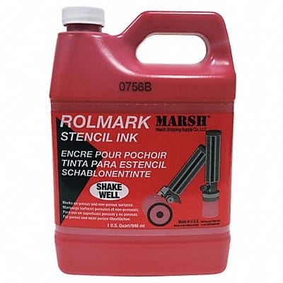 Stencil Ink Jug Red 1 qt.