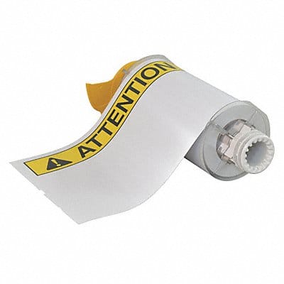 Label White/Yellow/Black 7x10In Vinyl
