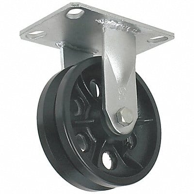 V-Groove Track-Wheel Plate Caster Rigid