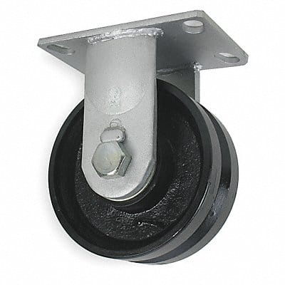 V-Groove Track-Wheel Plate Caster Rigid