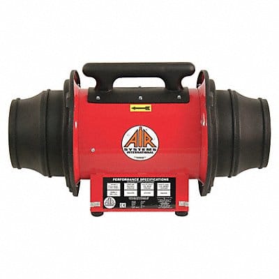 Confined Sp Fan Steel Red 10 or 8 In