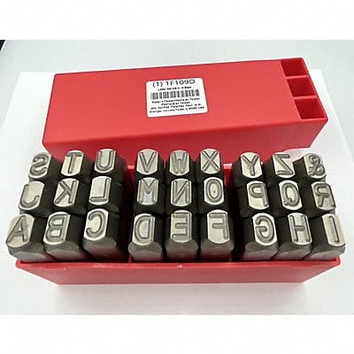 Letter Set 3/8 in H Steel