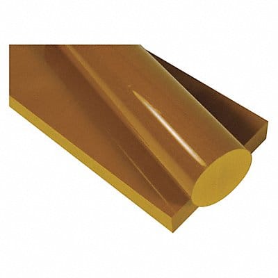 PlasticRod PAI 1/2 Dia 3ftL Yellow/Brown