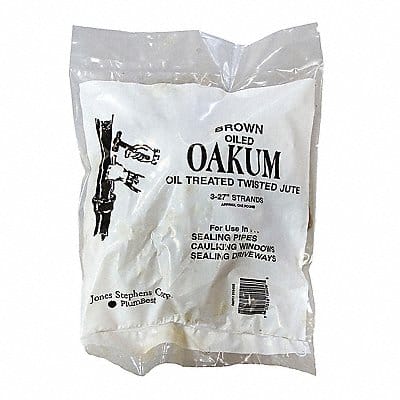 Random Cut Oakum Brown 1 lb Bag