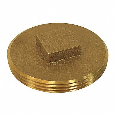 Cleanout Plug Brass 4 Raised Head