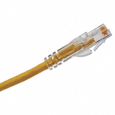 Patch Cord Cat 6A Clear Boot Yellow 5ft.