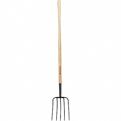 Manure Fork 5 Tine 54 Ash Wood Handle