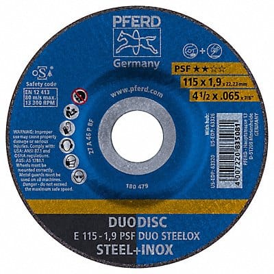 Duodisc Wheel Psf Inox 4-1/2 x.065 x7/8