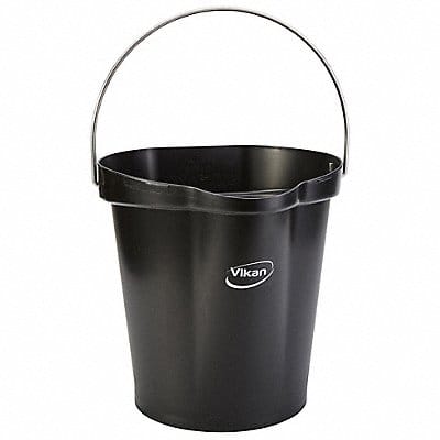 F8439 Hygienic Bucket 3 1/4 gal Black