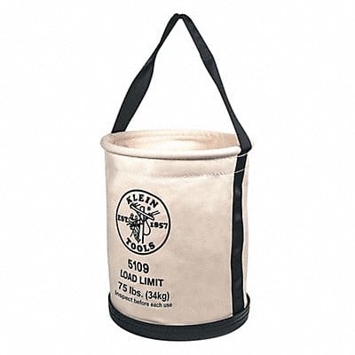 Bucket Bag Canvas Straight Wall OffWhite