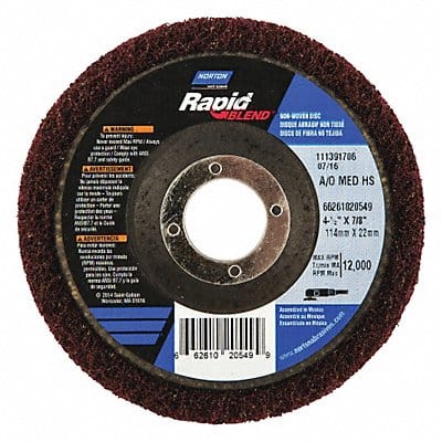 Non-Woven Dep Center Disc 4 1/2 in Dia