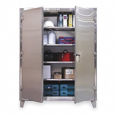 Strg Cab 78 x48 x24 Silver 4Shlv