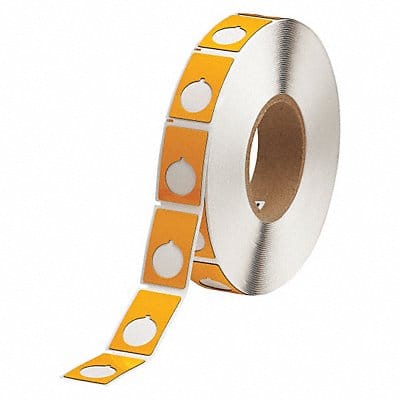 Label Ylw Glossy Polyester 1-13/64 In W