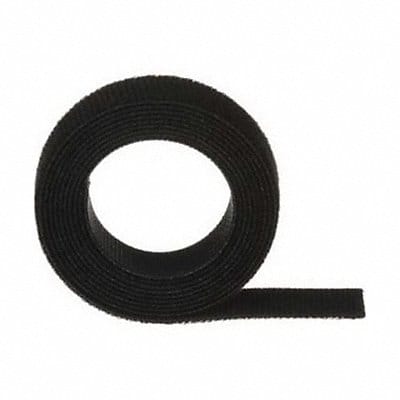 Hook-and-Loop Cable Tie 6 in Black PK10