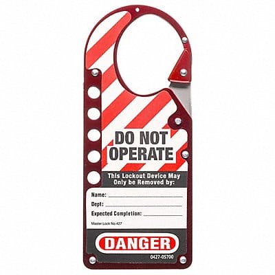 Labeled Lockout Hasp Snap-On 5 Lock