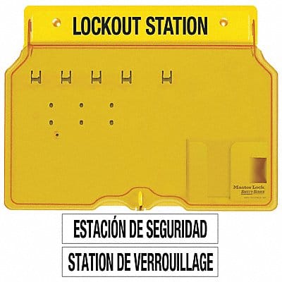 Lockout Station Unfilled 12-1/4 In H