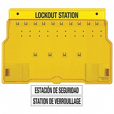 Lockout Station Unfilled 15-1/2 In H