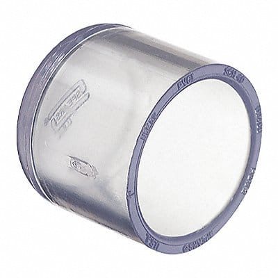 Cap 1/2 in Schedule 40 Socket Clear