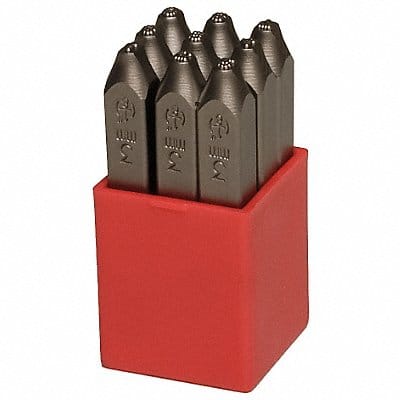 Number Set 3/8 in H Steel