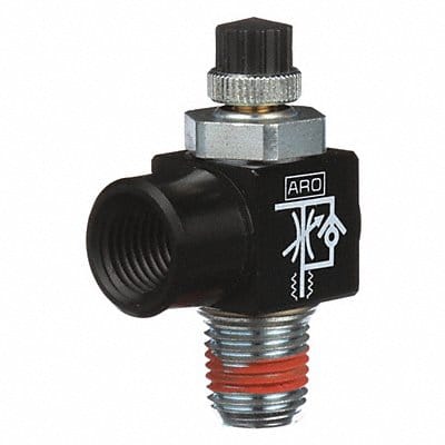 Cylinder Port Flow Control Elbow 1/4