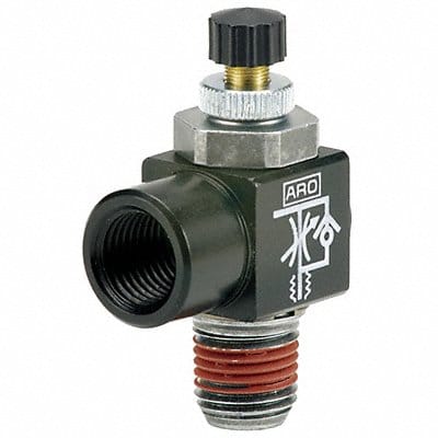 Cylinder Port Flow Control Elbow 3/8