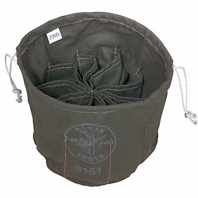 Bucket Bag Canvas Straight Wall Olive