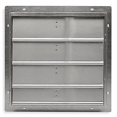 Fan Shutter 24 In Mill Finish Aluminum