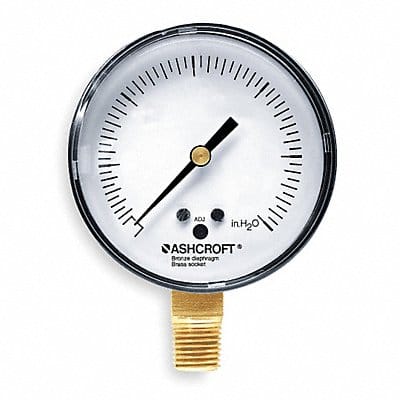 K4548 Pressure Gauge 0 to 60H2O 2-1/2In 1/4In