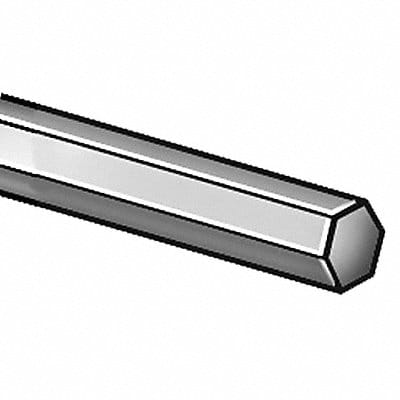 Carbon Steel Hex Bar 12 in L 2 in W