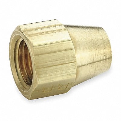 Short Nut 45deg Brass Tube 1/4 in PK10 Short Nut 45deg Brass Tube 1/4 in PK10