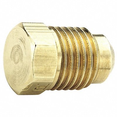 Plug 45 Deg Brass Tube 1/4 in PK10