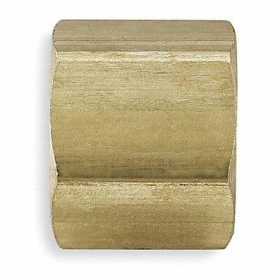 Nut Brass Comp 1/4In PK10