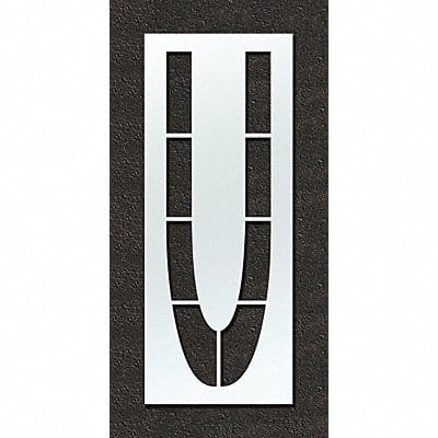 Airport Pavement Stencil U 108 in